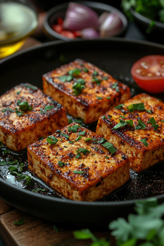 Thanksgiving Vegetarian Black Garlic Tofu - Polar