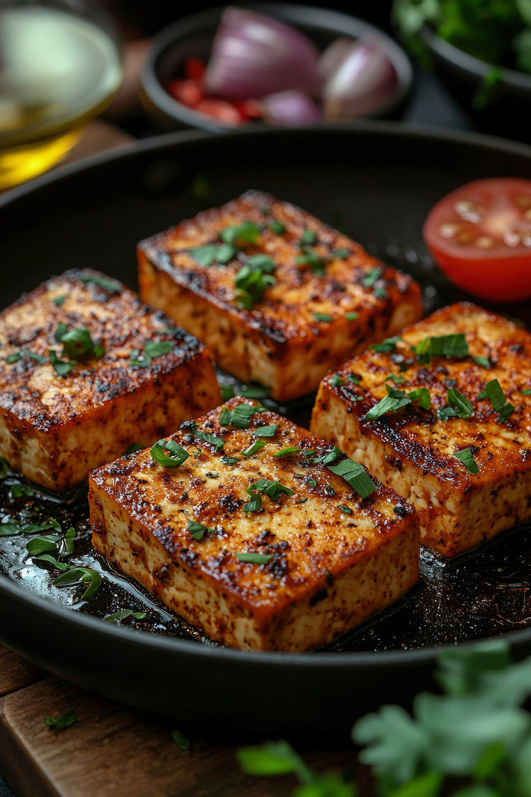 Thanksgiving Vegetarian Black Garlic Tofu - Polar