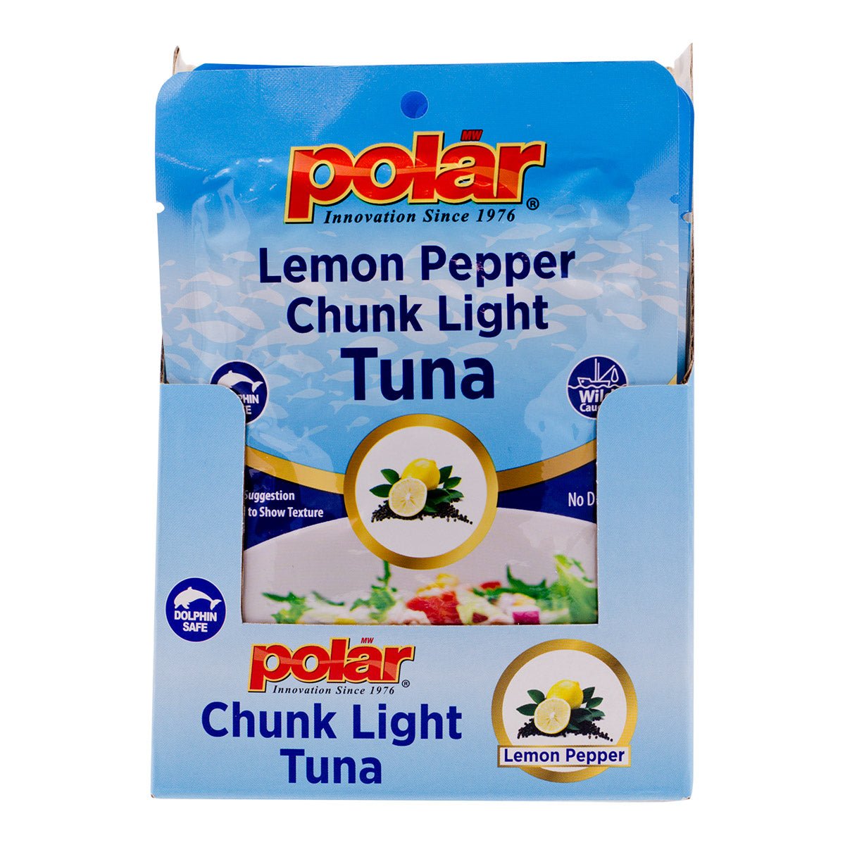 Polar Chunk Light Tuna Pouch Lemon Pepper Flavor- Pack of 24