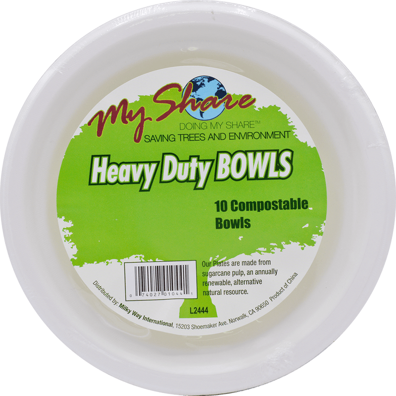 Load image into Gallery viewer, My Share Biodegradable Heavy Duty Bowls - 13.5oz - 10 Count - Multiple Pack Sizes - Polar