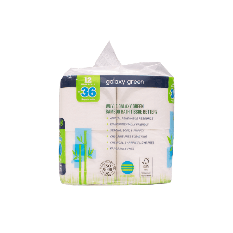 Load image into Gallery viewer, Bamboo Bath Tissue Paper - 380 Sheets / Roll - 48 Rolls - Polar