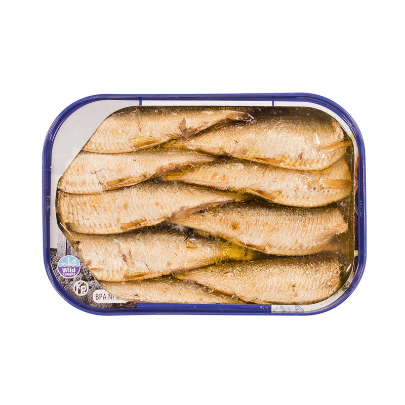 Load image into Gallery viewer, Smoked Brisling Wild Caught Sardines in Spring Water - 3.52 oz Can - 12 Pack - Polar