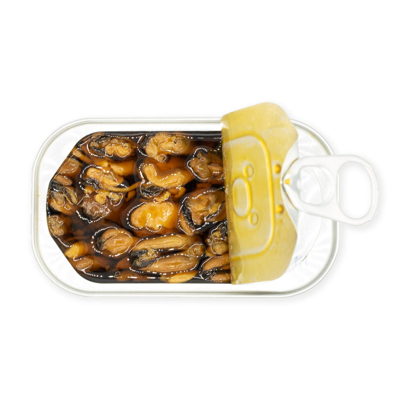 Load image into Gallery viewer, Fancy Whole Smoked Mussels - 3 oz - 24 Pack - Polar