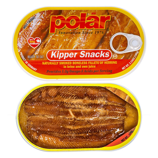 Kipper Snacks, Ready to Eat - 3.53 oz - Multiple Pack Sizes - Polar