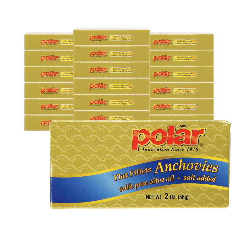 Load image into Gallery viewer, Flat Fillets of Anchovies in Pure Olive Oil - 2 oz - Multiple Pack Sizes - Polar