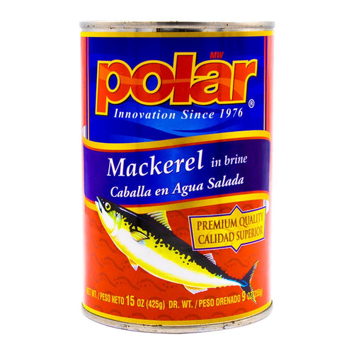 Mackerel in Brine - 15 oz - Multiple Pack Sizes - Polar