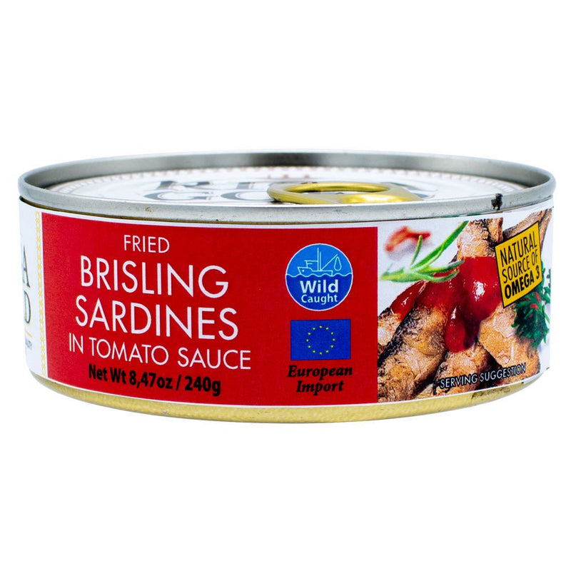 Load image into Gallery viewer, Riga Gold - Fried Brisling Sardines in Tomato Sauce Chunk Style - 8.47 oz - Multiple Pack Sizes - Polar