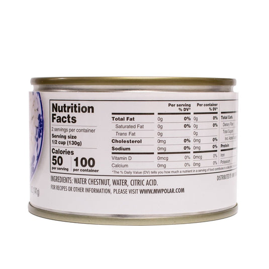 Peeled Diced Water Chestnuts 8 oz (Pack of 6 or 12) - Polar