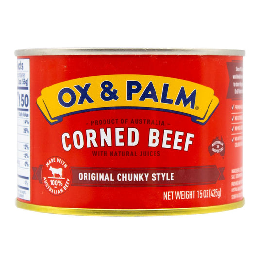 Ox & Palm Corned Beef Original Chunky Style - 15 oz - Multiple Pack Sizes - Polar
