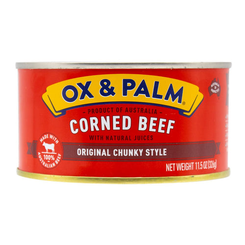Ox & Palm Corned Beef - Original Chunky Style - 11.5 oz - Multiple Pack Sizes - Polar