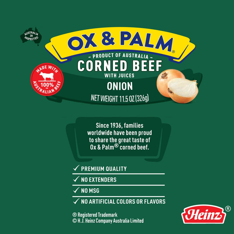 Load image into Gallery viewer, Ox & Palm Corned Beef Onion Flavor - 11.5 oz - Multiple Pack Sizes - Polar
