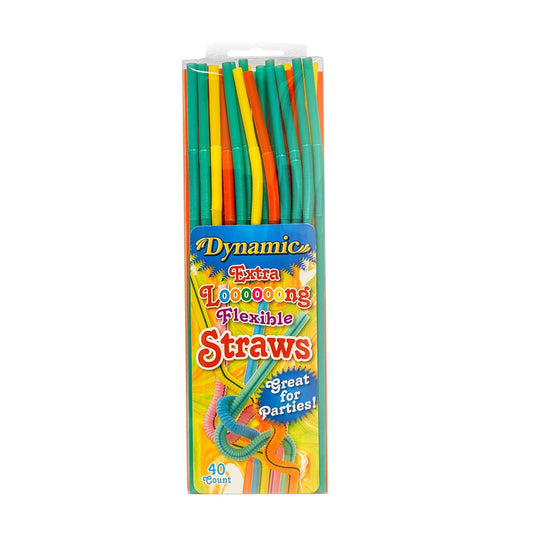 Dynamic - Extra Long Flexible Straws - Multiple Pack Options - Polar