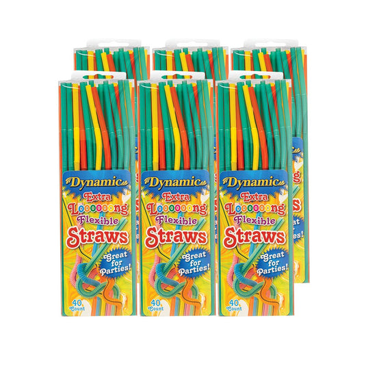 Dynamic - Extra Long Flexible Straws - Multiple Pack Options - Polar