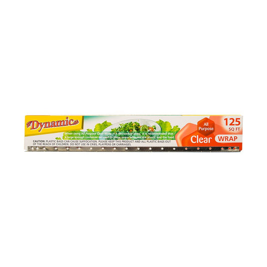 Plastic Food Wrap - 125 ft - (Pack of 4, 6, or 24) - Polar