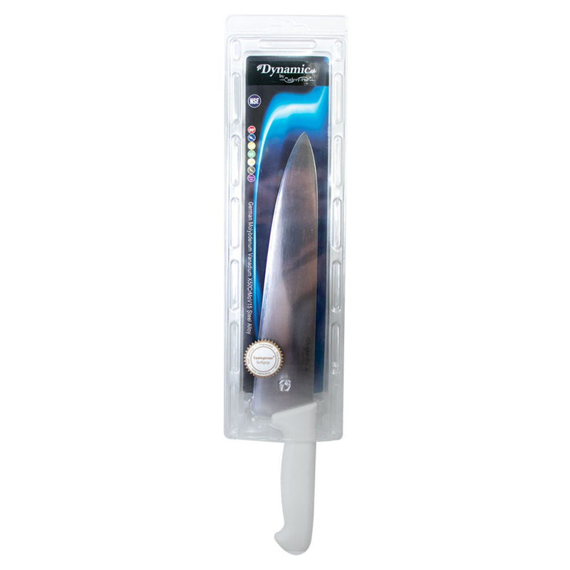 Load image into Gallery viewer, Dynamic Pro-Grip , Santoprene, Softgrip 10" Chef's Knife, White - Polar