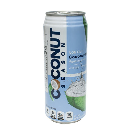 Coconut Season - Coconut Water Drink - Non GMO - 16.9 fl oz - 24 Pack - Polar
