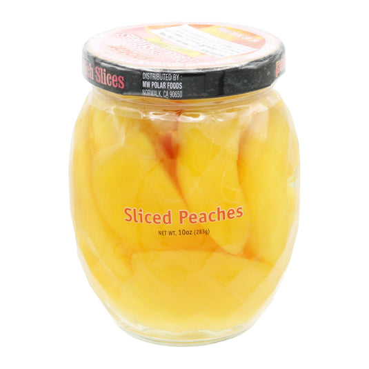Sliced Peaches in Light Syrup - 10 oz - 12 Pack - Polar