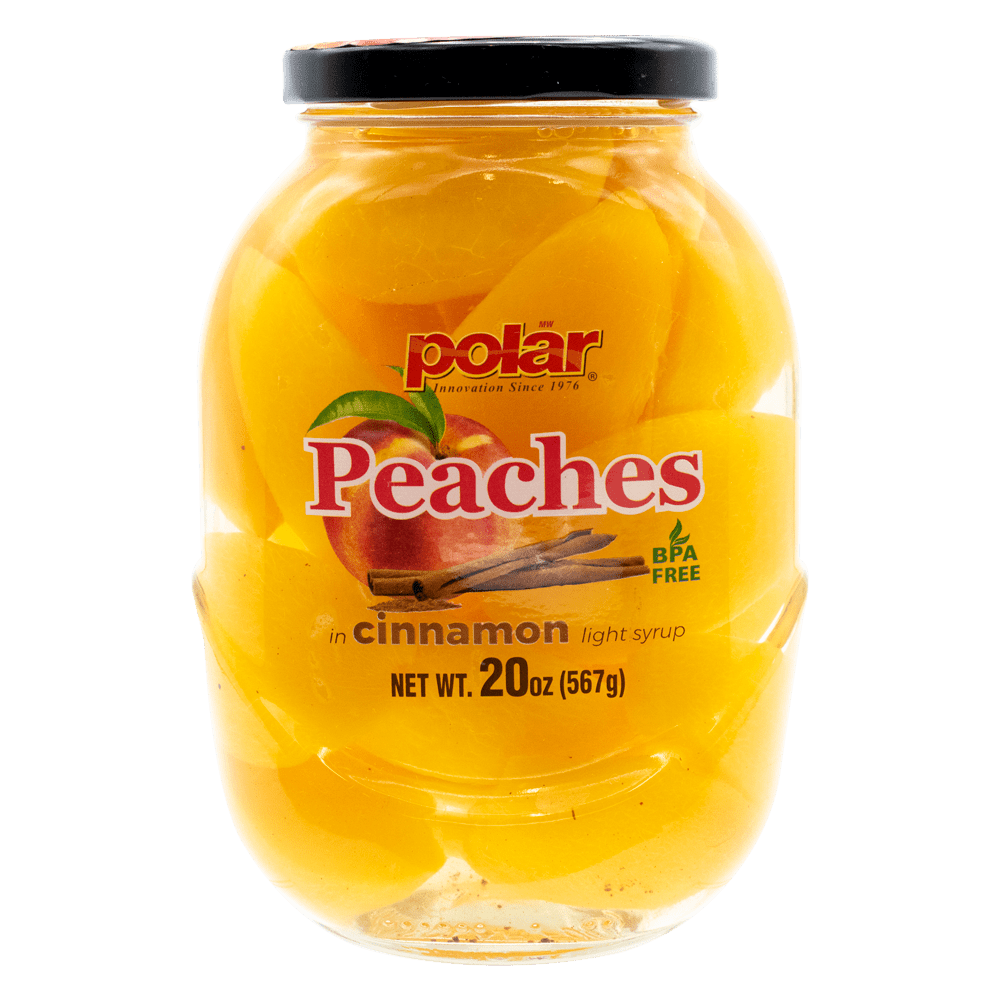 Peaches in Light Syrup with Cinnamon - 20 oz - 6 Pack – Polar