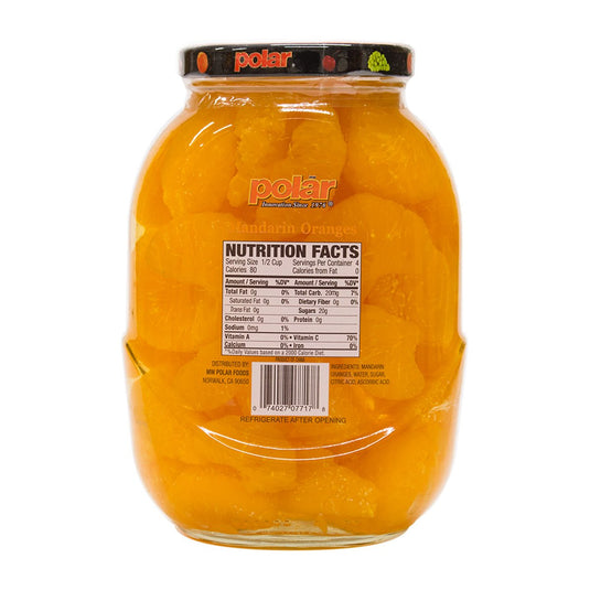 Mandarin Orange Segments in Light Syrup - 20 oz - 6 Pack - Polar
