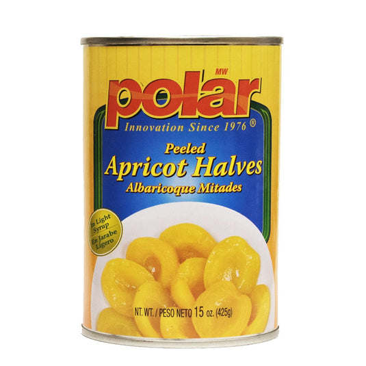 Apricot Halves in Syrup - 15 oz - Multiple Pack Sizes - Polar