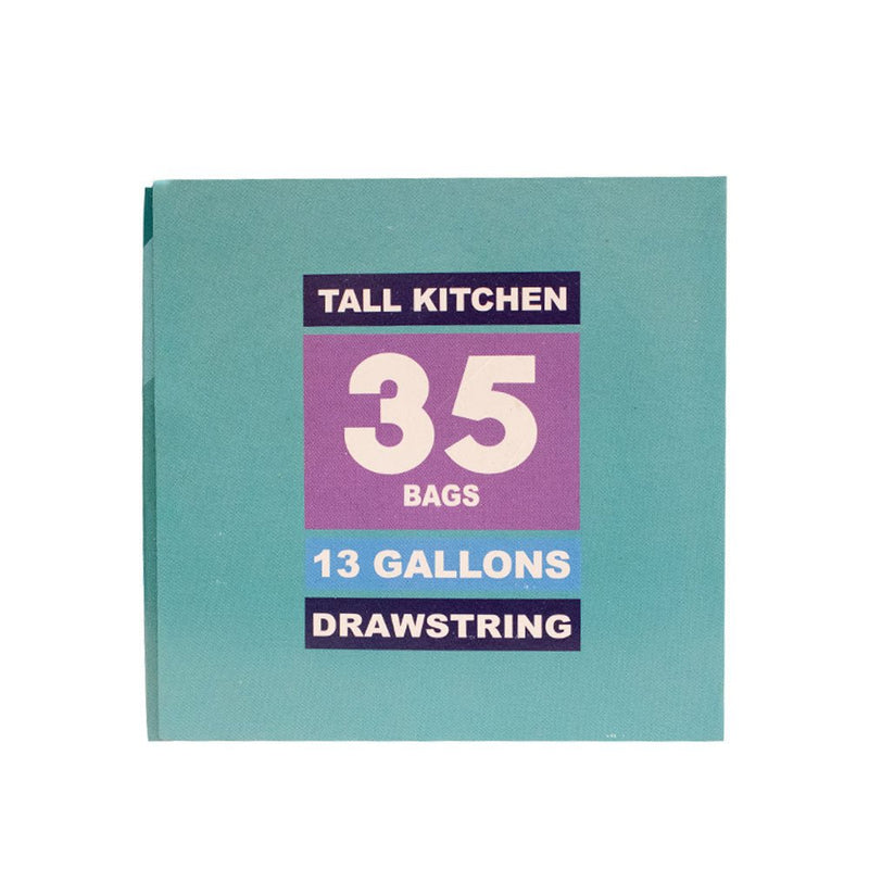 Load image into Gallery viewer, Tall Kitchen Drawstring Trash Bag - 13 Gallon - Lavender Scent - Multiple Pack Sizes - Polar
