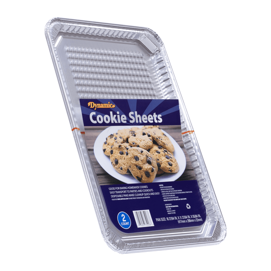 Dynamic Half Size Aluminum Cookie Sheets - 16.24” x 11.42” x 0.86" – 24 Pack - Polar