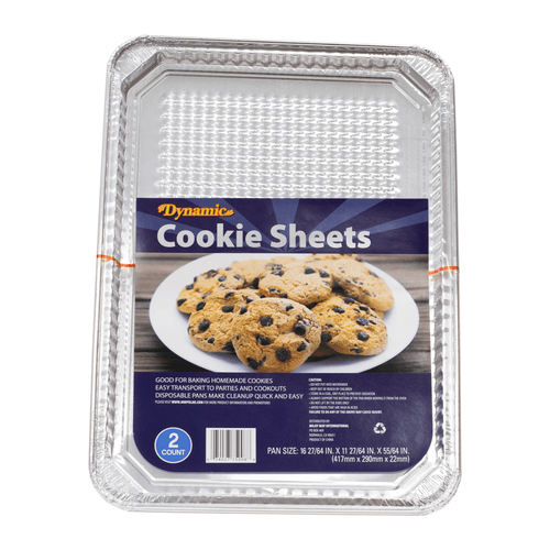 Dynamic Half Size Aluminum Cookie Sheets - 16.24” x 11.42” x 0.86