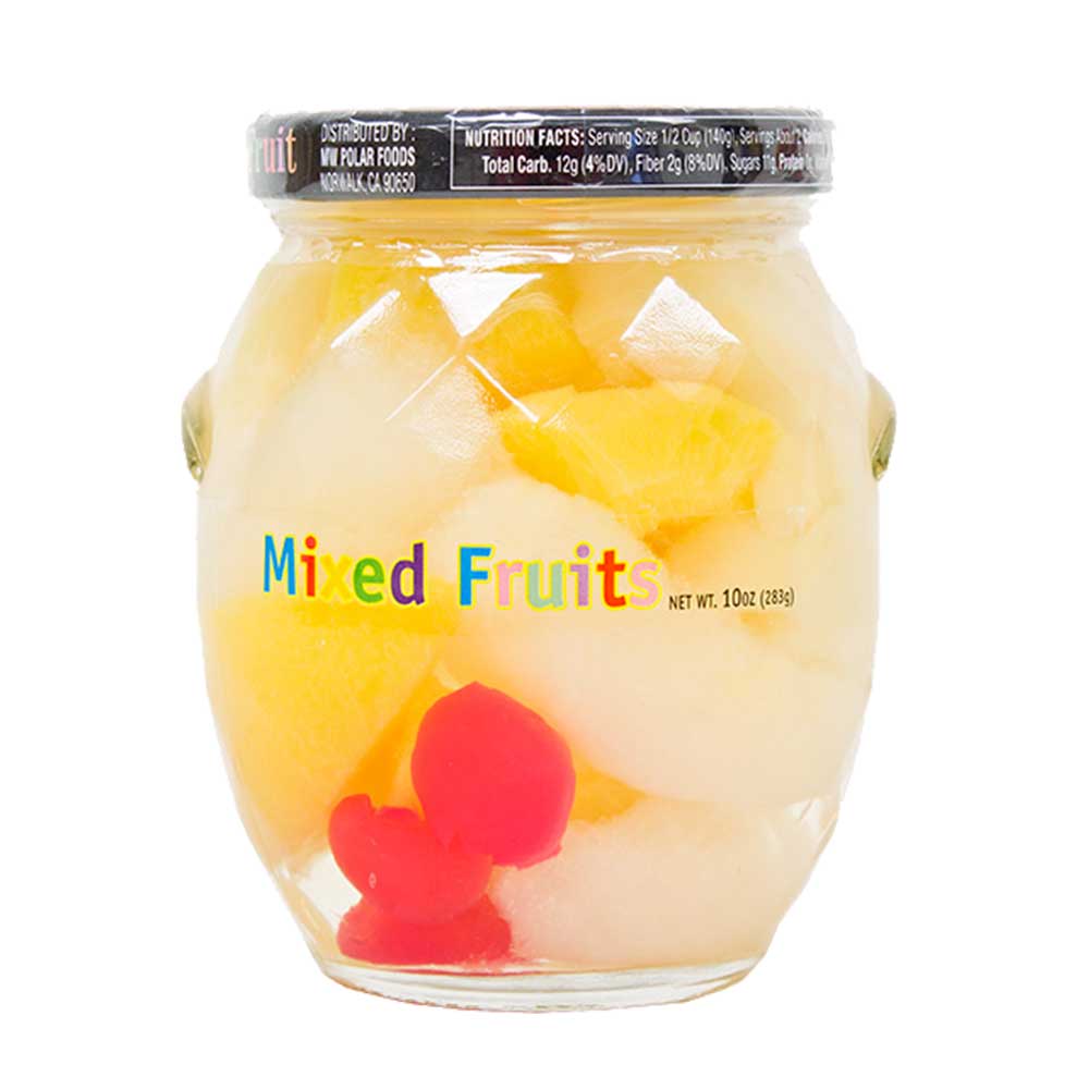 Mixed Fruit Slices in Light Syrup 10 oz (Pack of 12) | MW Polar
