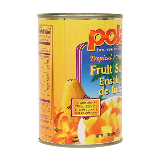 Tropical Fruit Salad in Syrup and Juice 15 oz (Pack of 6 or 12) - Polar