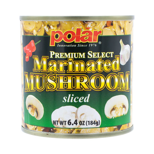 Sliced Marinated Mushrooms - 6.4 oz - 12 Pack - Polar
