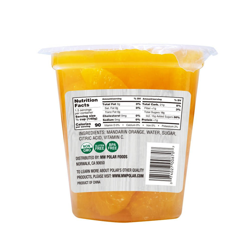 Load image into Gallery viewer, Mandarin Oranges in Light Syrup - 7 oz - 12 Pack - Polar