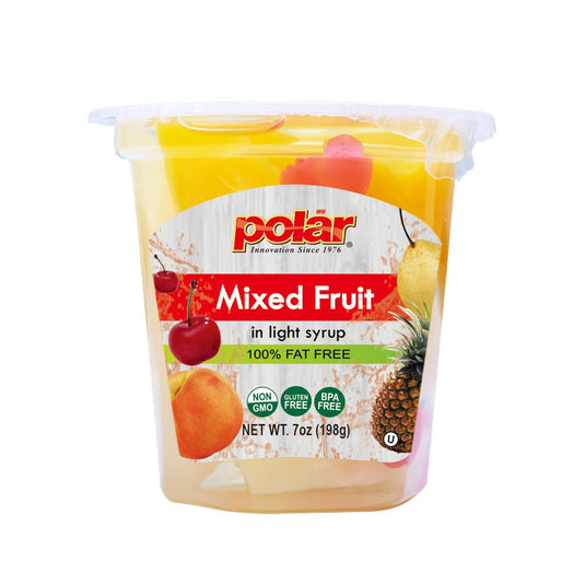 Mixed Fruits in Light Syrup - 7 oz - 12 Pack - Polar