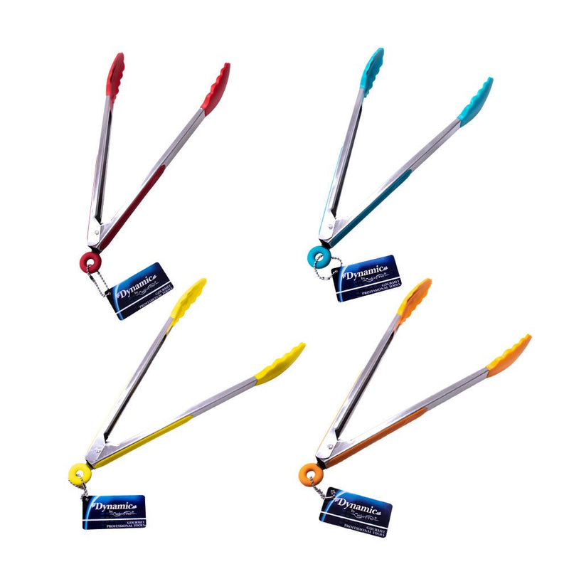 Load image into Gallery viewer, Dynamic - 12" Locking Tongs With Silicone Heads - Multiple Pack Sizes - Polar