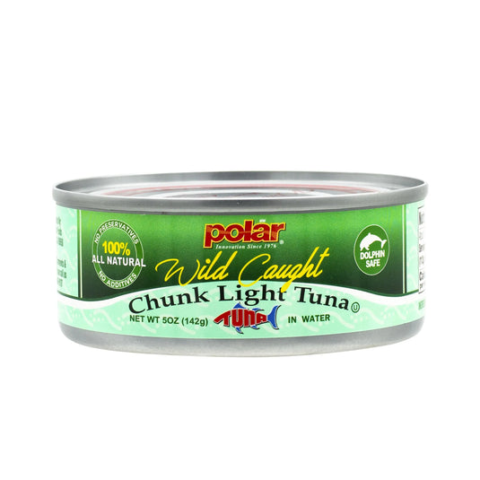 Chunk Light Tuna 5 oz (Pack of 1, 6, 12 or 48) - Polar