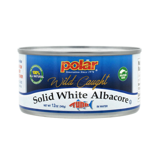 Solid White Albacore 12 oz (Pack of 6 or 12) - Polar