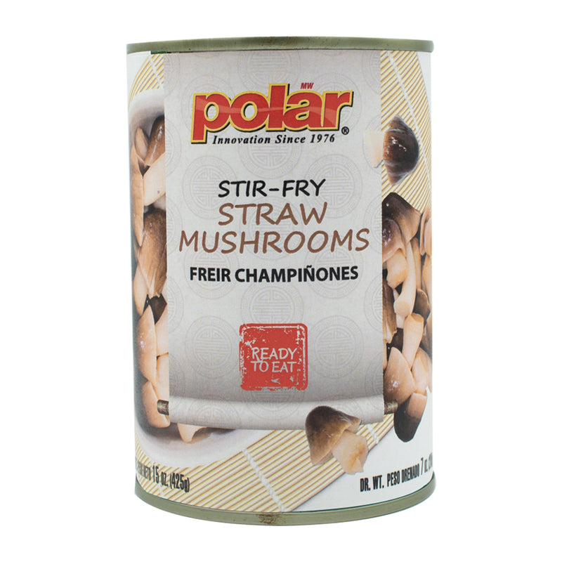 Load image into Gallery viewer, Canned Peeled Stir Fry Straw Mushrooms - Broken Pieces - 15 oz - Multiple Pack Sizes - Polar
