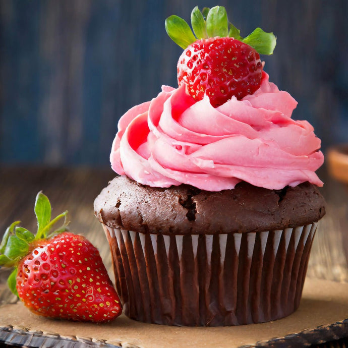 Strawberry Chocolate Cupcake