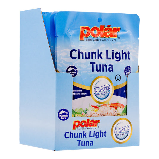 Polar Chunk Light Tuna in Water Pouch - Pack of 24
