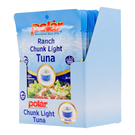 Polar Chunk Light Tuna Snack Pouch Ranch Flavor- Pack of 24