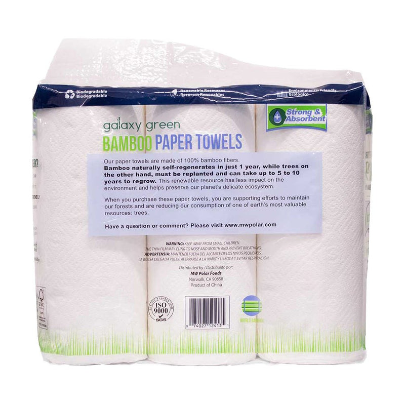 Load image into Gallery viewer, Bamboo Paper Kitchen Towels - 150 Sheets - 3 Pack - Polar
