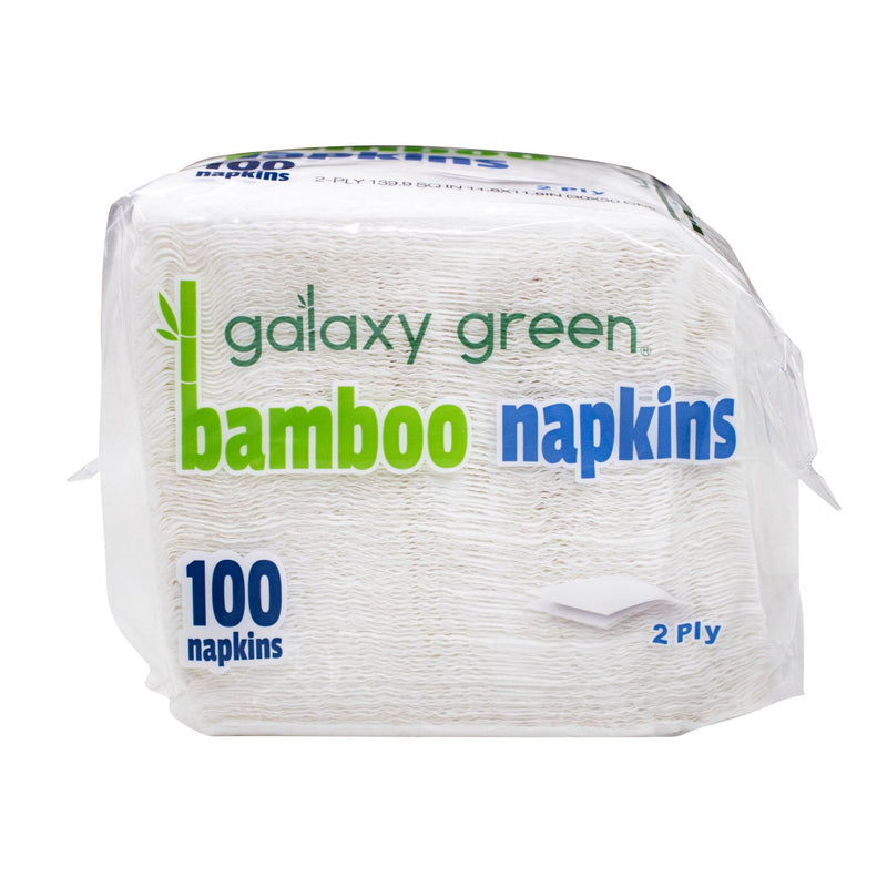 Load image into Gallery viewer, Galaxy Green Bamboo Napkins - 2-Ply - 100 count - 12 Pack - Polar
