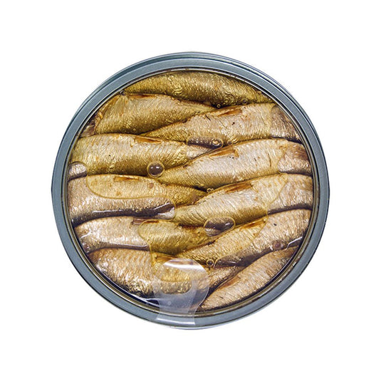Brisling Sardines Smoked in Olive Oil - 4.23 oz - 12 Pack - Polar