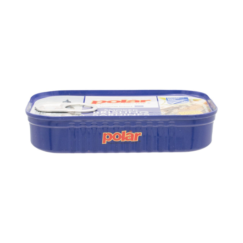 Load image into Gallery viewer, Smoked Brisling Wild Caught Sardines in Spring Water - 3.52 oz Can - 12 Pack - Polar
