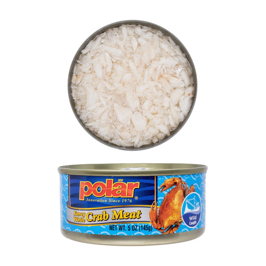 Fancy White Crabmeat, Shredded - 5 oz - 12 Pack - Polar