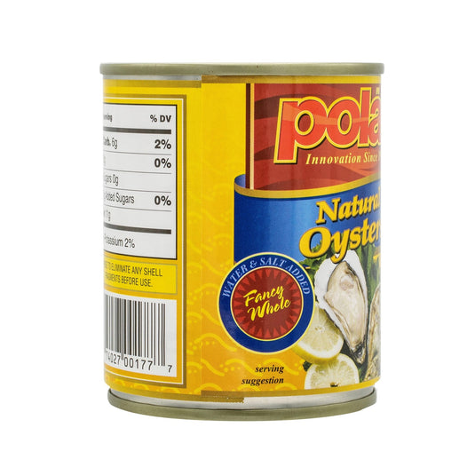 Boiled Whole Oysters - 8 oz - 12 Pack - Polar