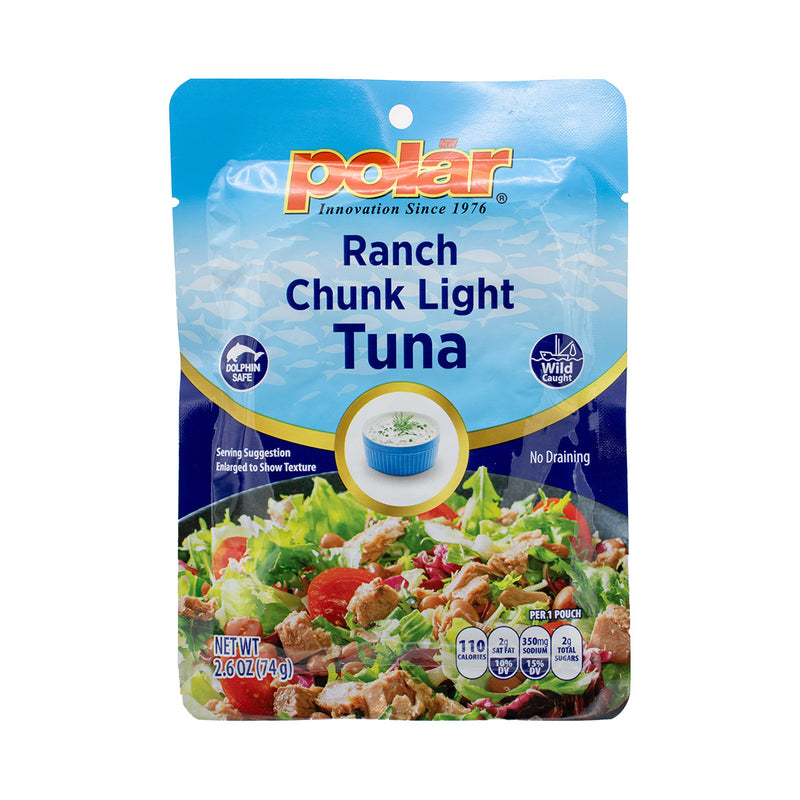 Load image into Gallery viewer, Polar Chunk Light Tuna Snack Pouch Ranch Flavor- Pack of 24
