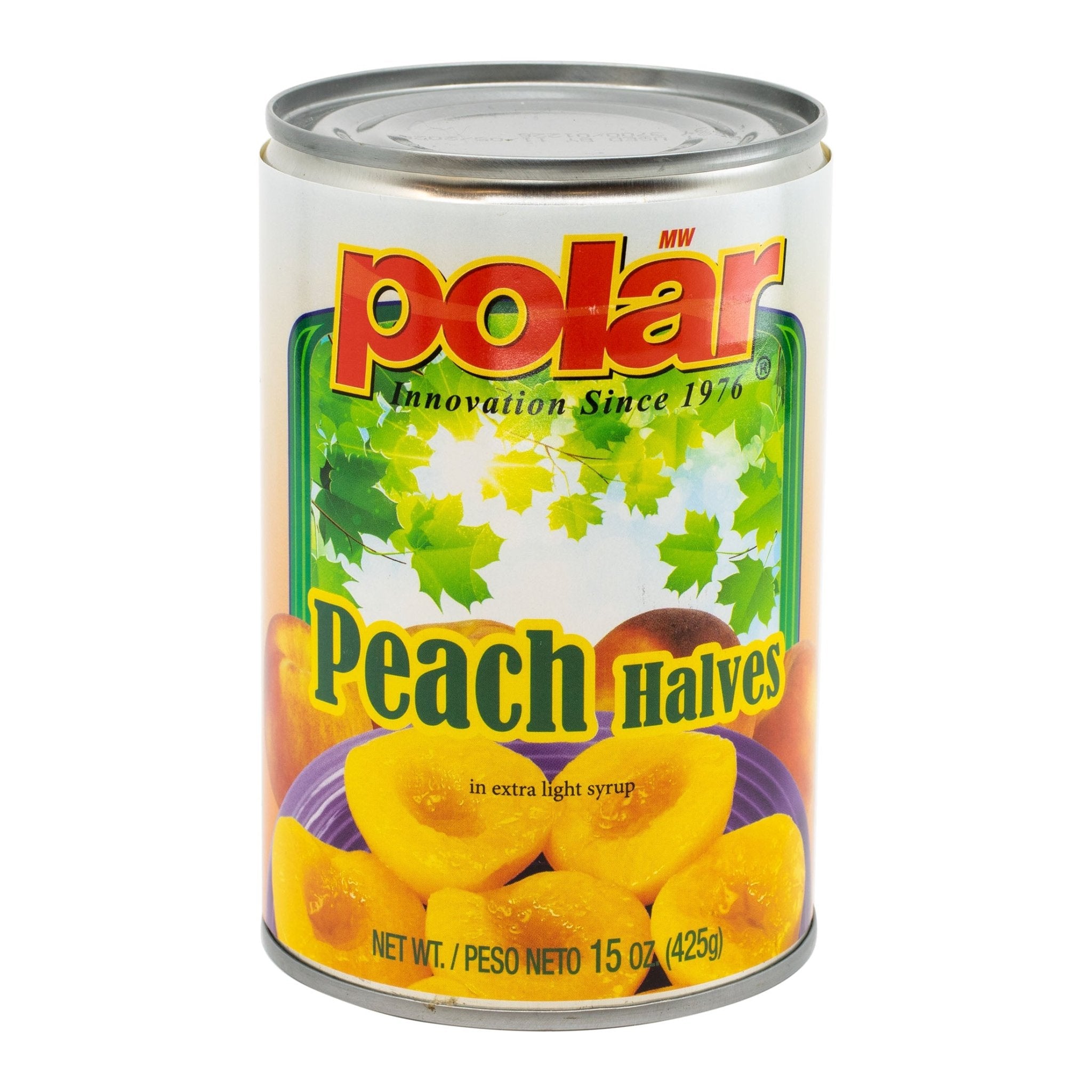 Peach Halves in Light Syrup 15 oz (Pack of 6 or 12) | MW Polar