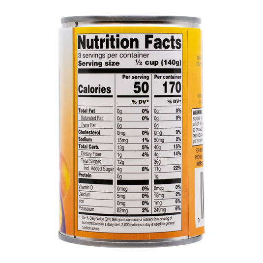 Peach Halves in Light Syrup - 15 oz - Multiple Pack Sizes - Polar