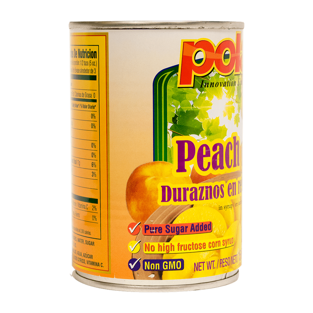 Peach Slices in Light Syrup 15 oz (Pack of 6 or 12) | MW Polar