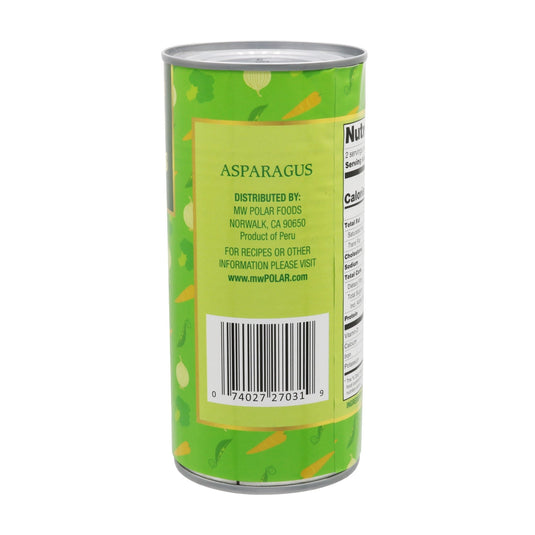 Green Asparagus Whole Spears in Brine - 15 oz - 12 Pack - Polar